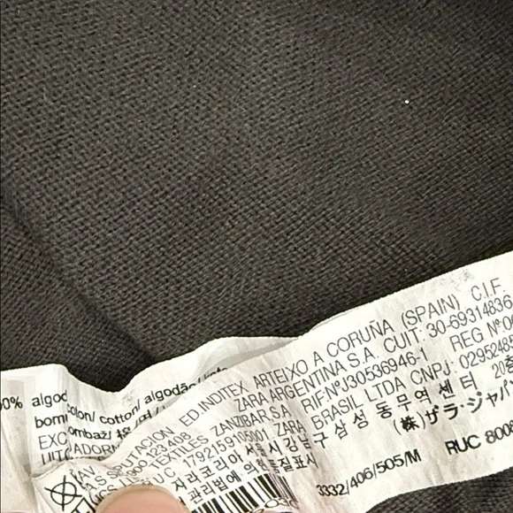 Zara Crewneck Sweater with Elbow Patches - Picture 3 of 9